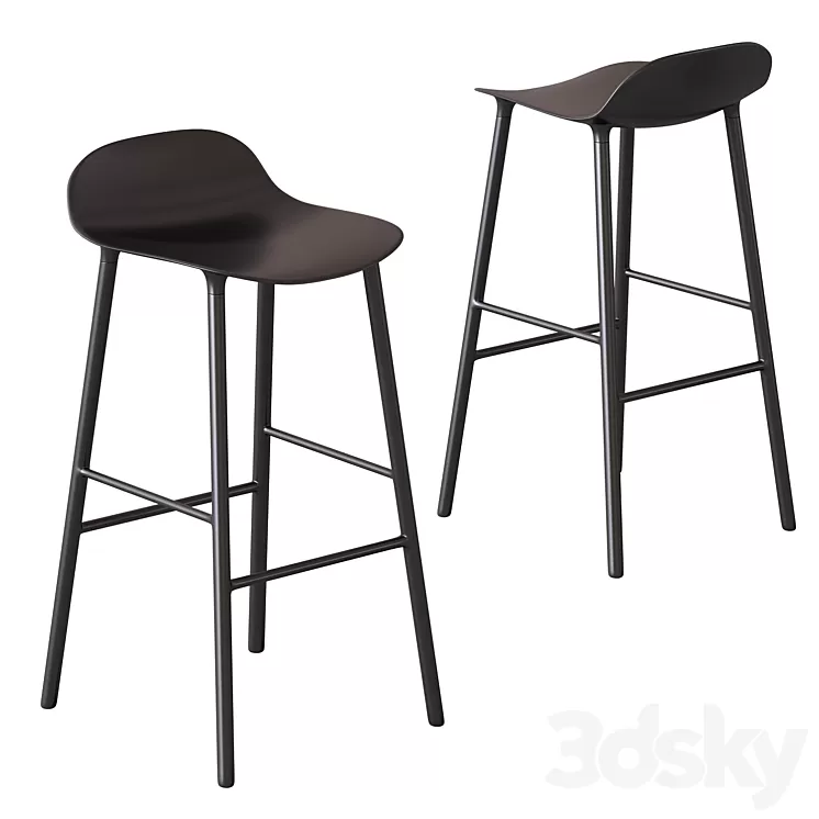 Normann Copenhagen Form bar stool 3D Model