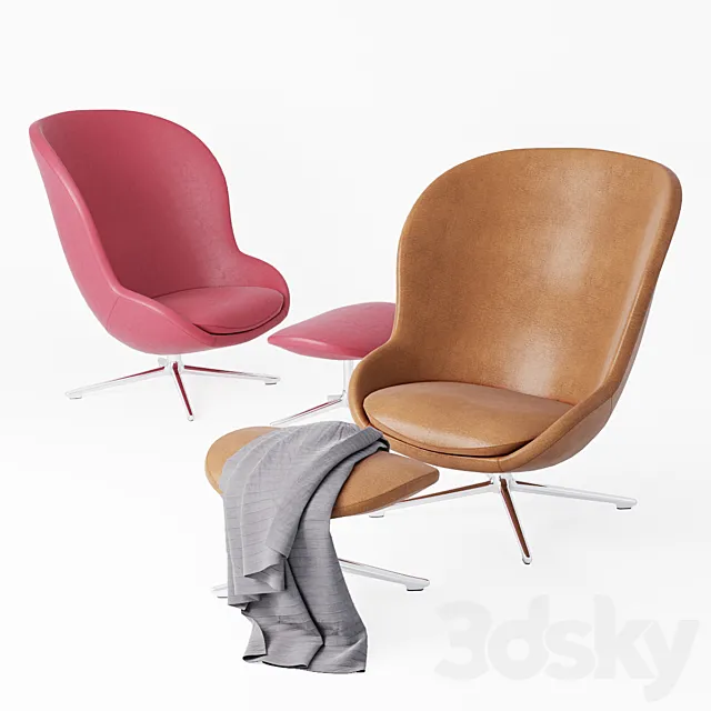 Normann Copenhagen Hyg Lounge Chair 3D Model