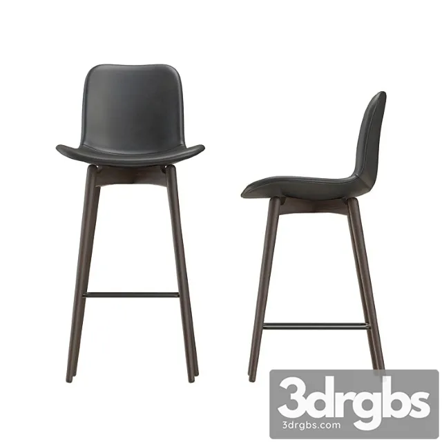 Norr11 langue bar chair-leather 2 3D Model Free