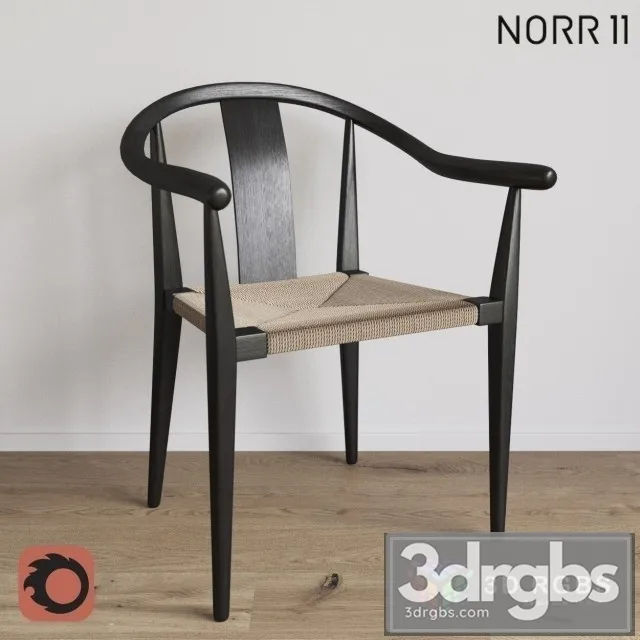 NORR11 Shanghai Dining Chair Paper Cord 3D Model Free