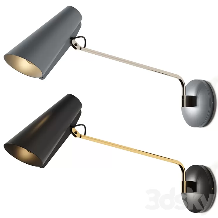 Northern Birdy Wall Lamp 3D Model Free