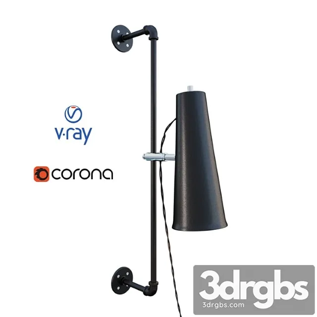 Norton nor375-gtsn model of wall lamp from the company house of troy usa. 3D Model Free