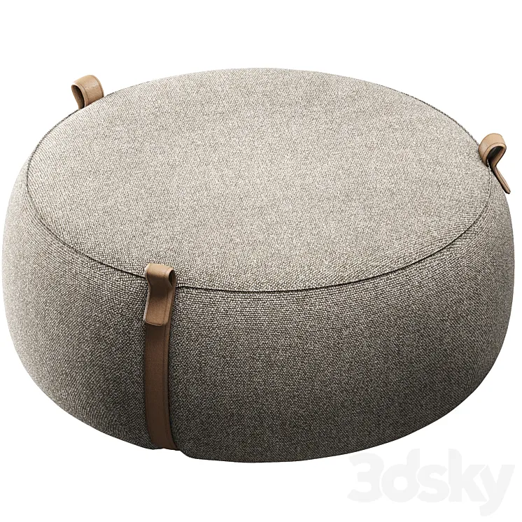 Notch pouffe 3D Model Free