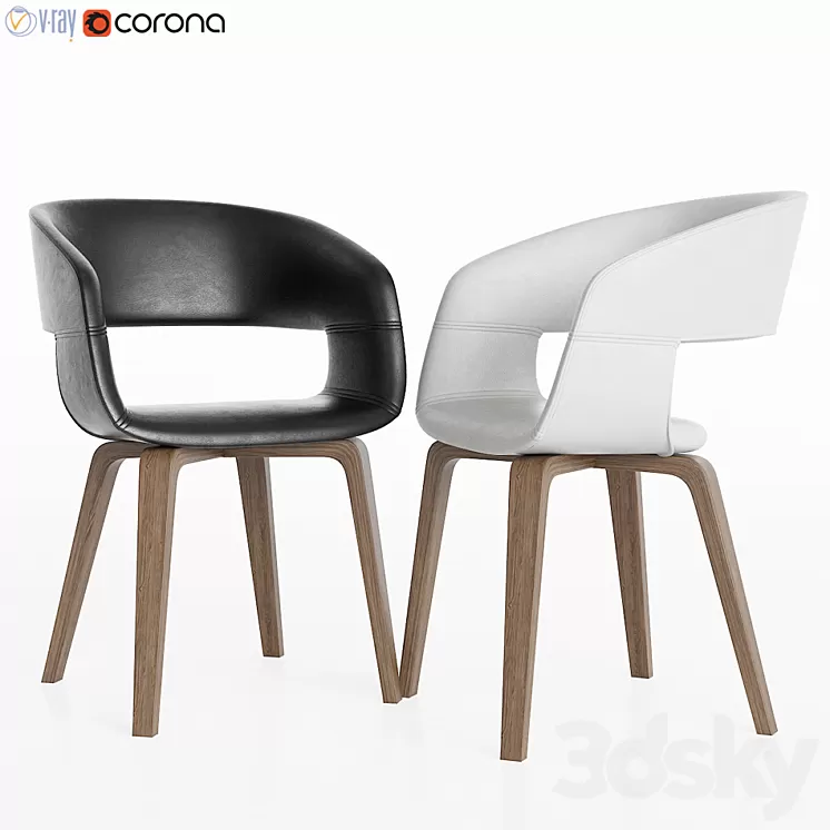 Nova Dining Chair Interstil 3D Model