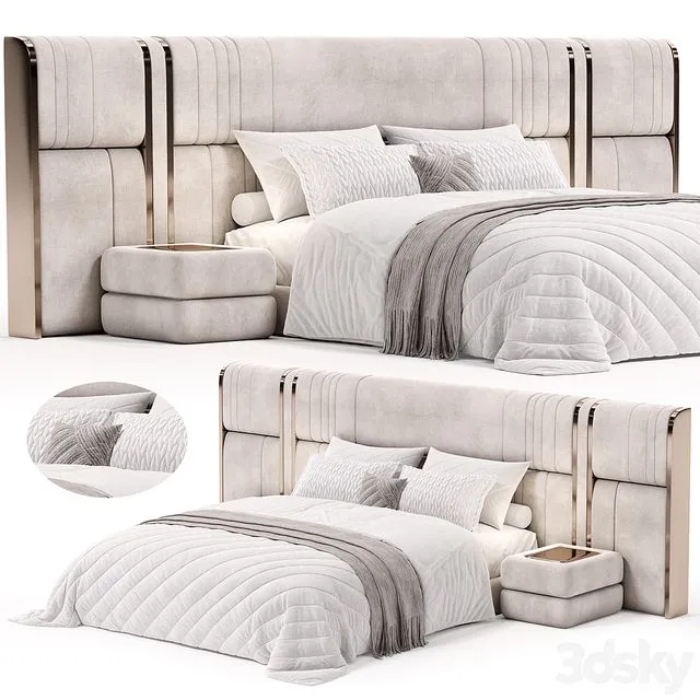 Nova XL bed by HESSENTIA 3D Model