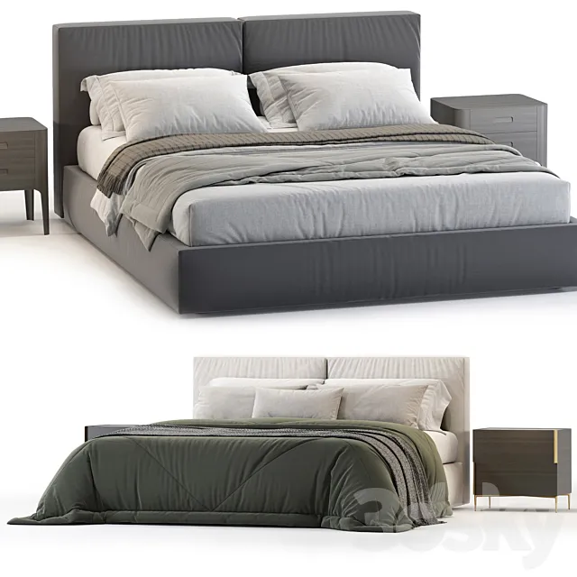 Novamobili BRICK Bed 3D Model