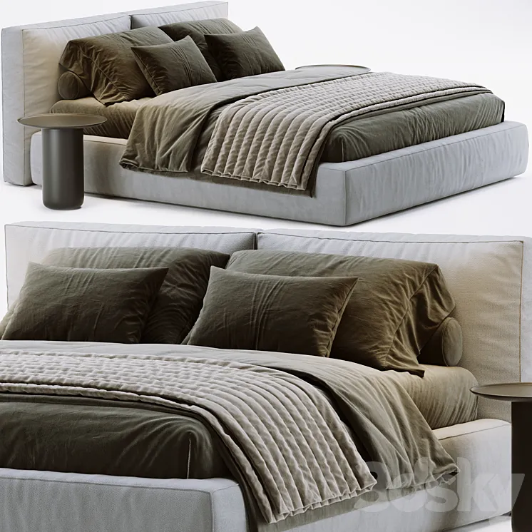 Novamobili Brick Bed 3D Model Free