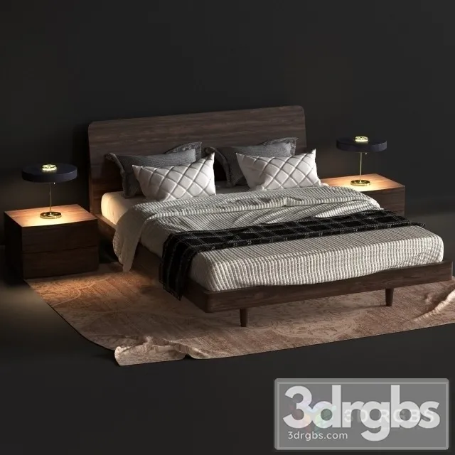 Novamobili Chocolate Bed 02 3D Model Free