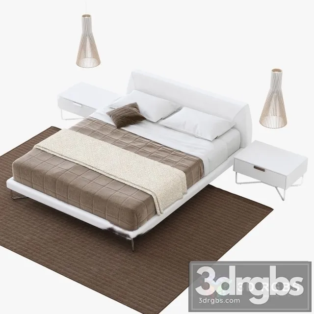 Novamobili Chocolate Bed 3D Model Free