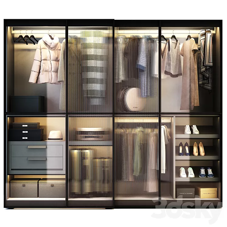 Novamobili Layer Wardrobe 3D Model