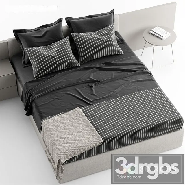 Novamobili Line Bed 3D Model Free