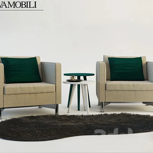 Novamobili Reef & Trio+carpet 3DModel