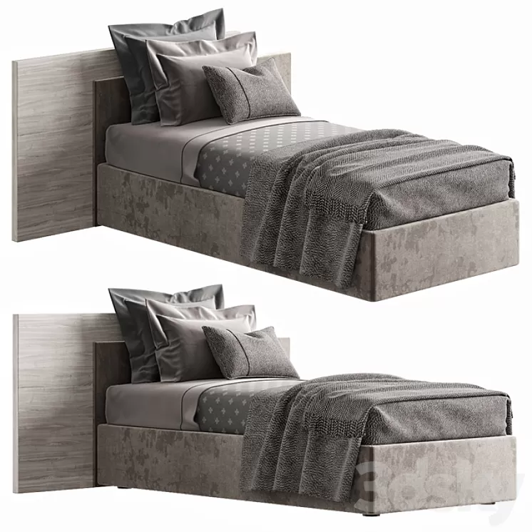 NOVAMOBILI TIME SINGLE BED 3D Model