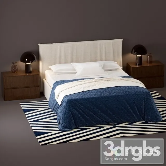 Novamobili Twiggy Bed 3D Model Free
