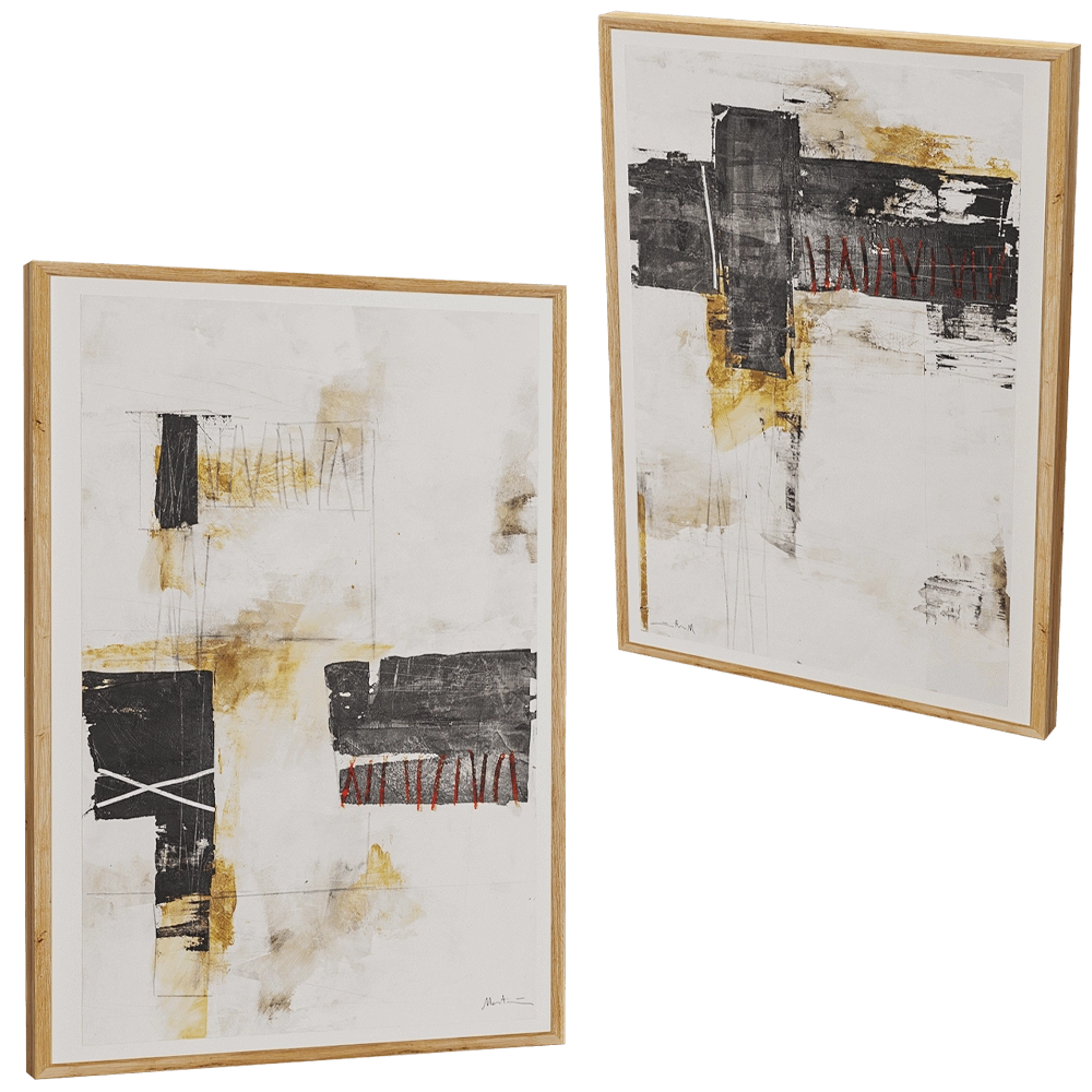 Novocuadro Art Company  - Picture  Etnico I & II_Ambiente Javier Mateos 3D Model