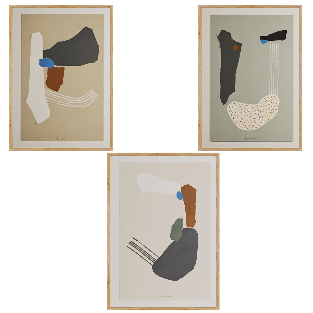 Novocuadro Art Company  - Picture Silueta IV V & VI ambiente 3D Model