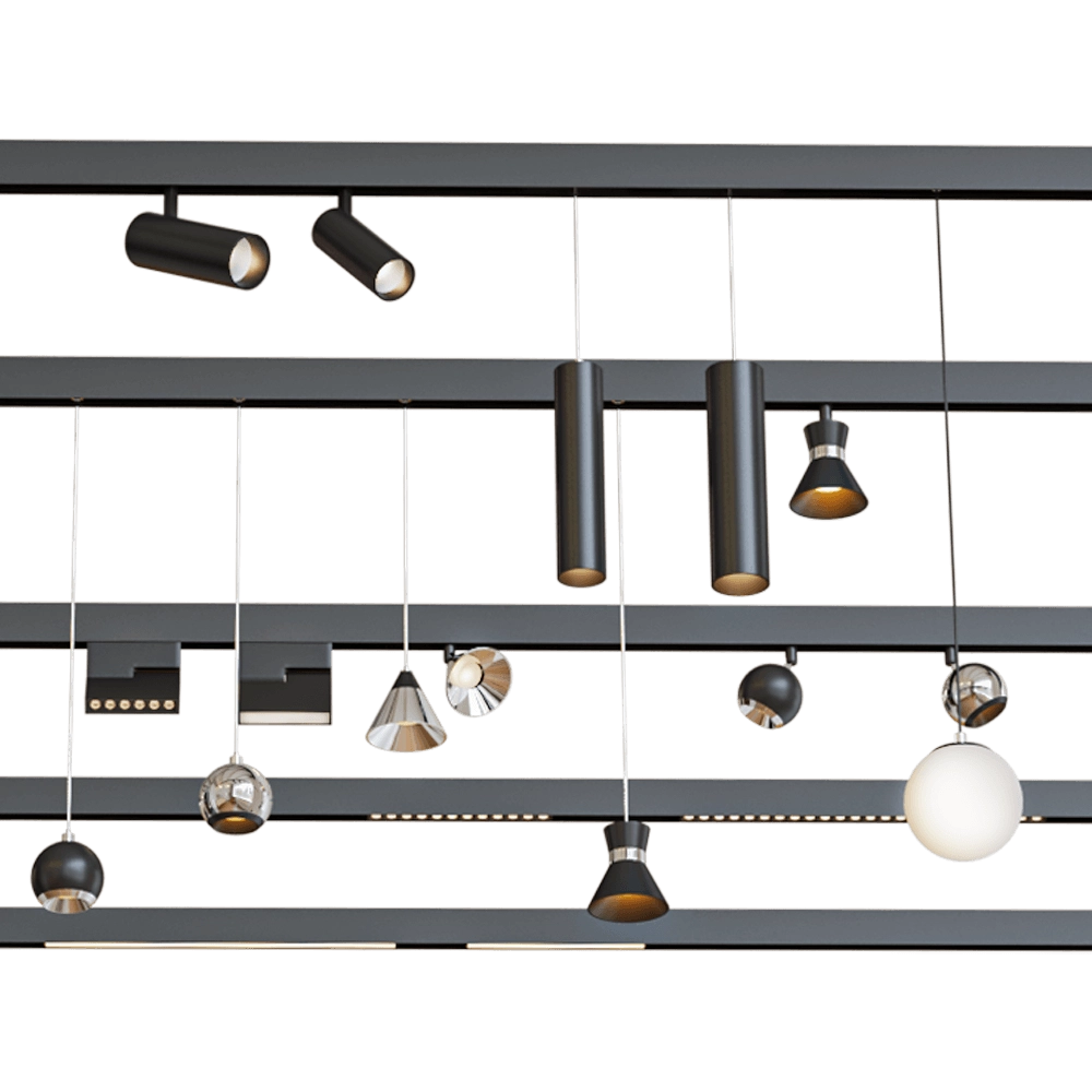Novotech - Track lighting system Flum 3D Model