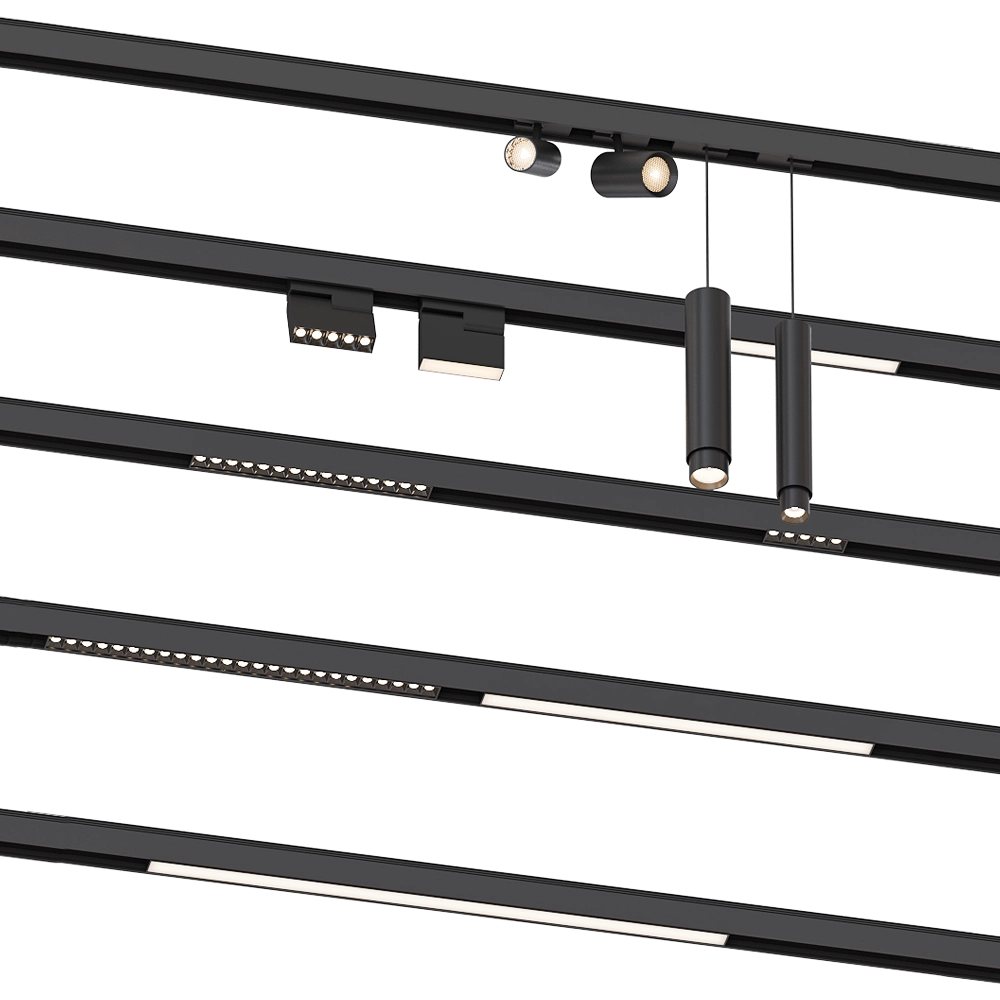 Novotech - Track lighting system Kit 3D Model