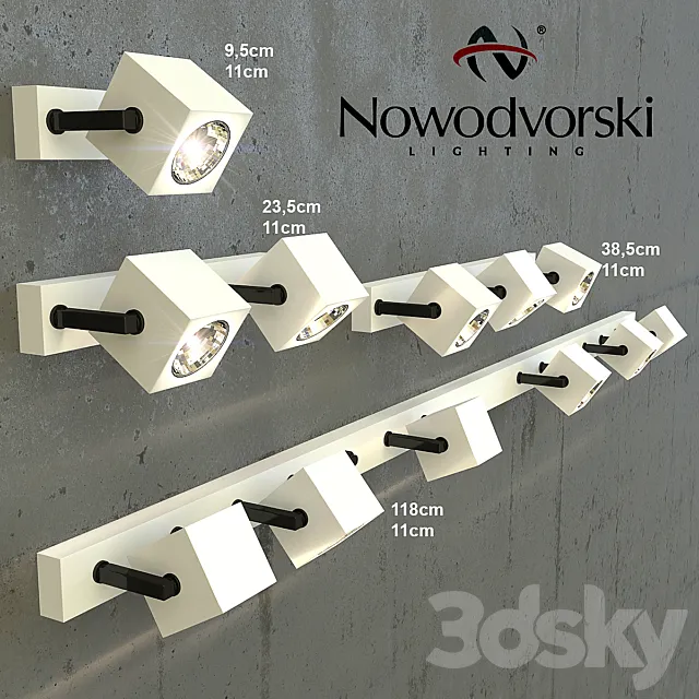 Nowodvorski cuboid white 3D Model