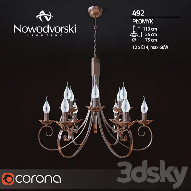 Nowodvorski PLOMYK 492 3DModel