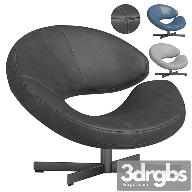 Nuage 2 armchair - lacquered base by roche bobois