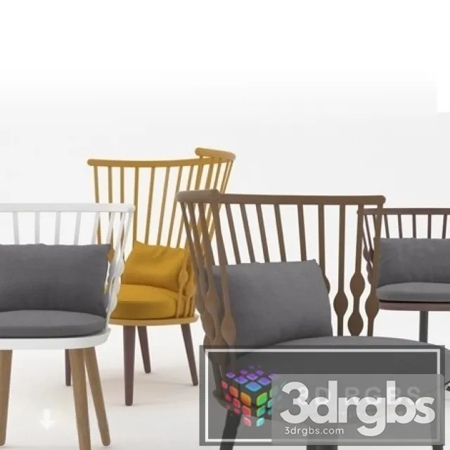Nub Easy Chair 3D Model Free