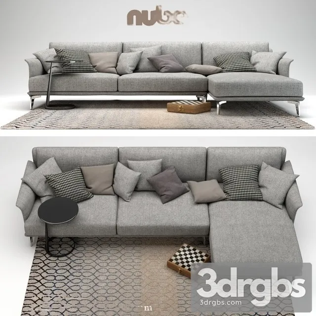 Nube Maxim Sofa 01 3D Model Free