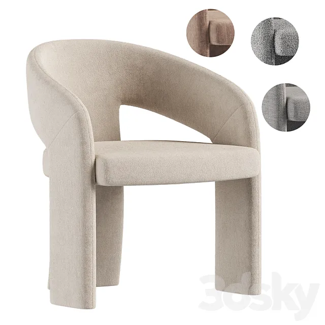 Nuevo Anise Dining Chair 3D Model