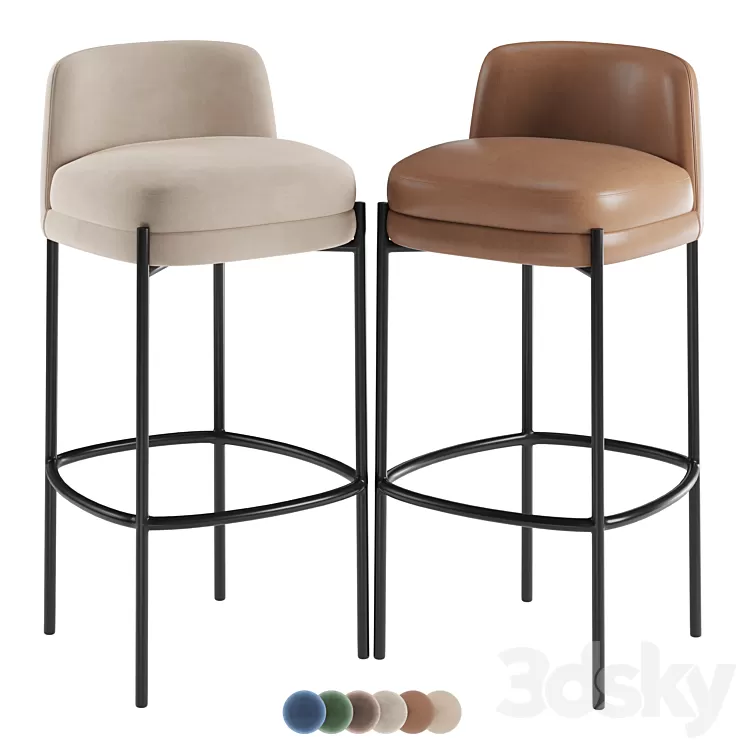 Nuevo Inna barstool 3D Model Free