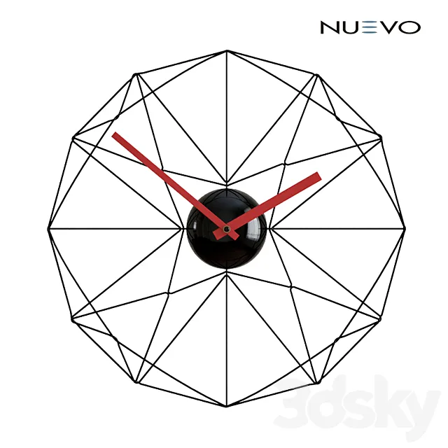 Nuevo Living _ Wired Web Clock 3DModel