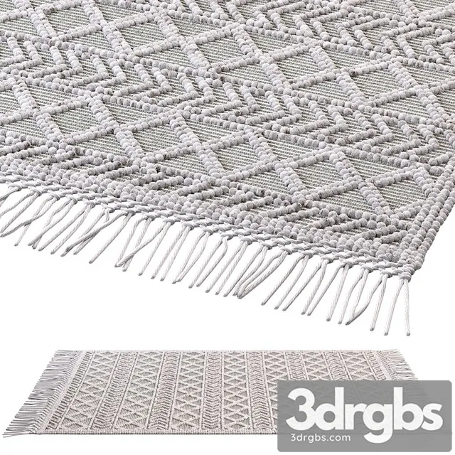 nuLOOM Dot Aztec Indian Rug 3D Model Free