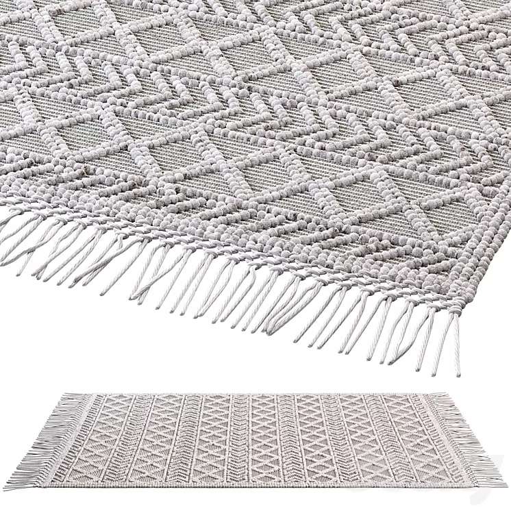 nuLOOM Dot Aztec Indian rug 3D Model