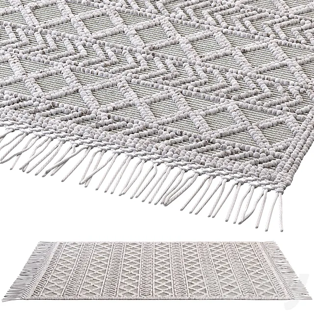 nuLOOM Dot Aztec Indian rug 3D Model