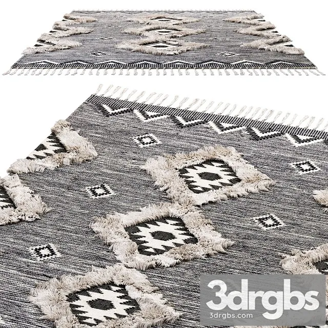Nuloom Ikat Tassel Area Rugs 3D Model Free