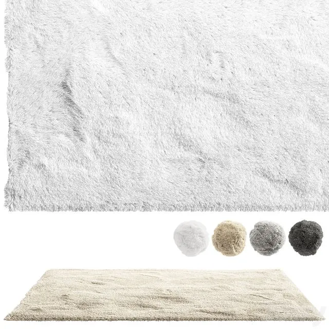 nuLoom Shaggy Area Rug (4 colors) 3D Model