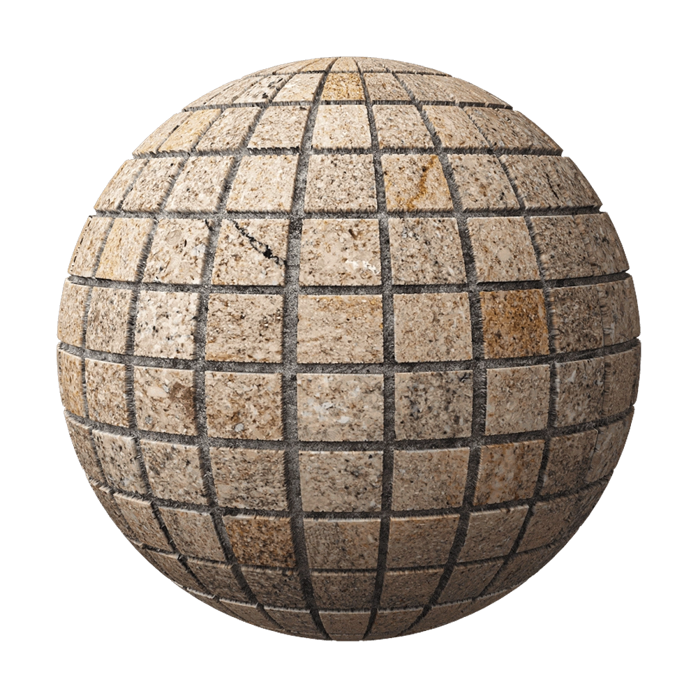 Nur Mosaic - Classic mosaic with Marble beads 3D Model