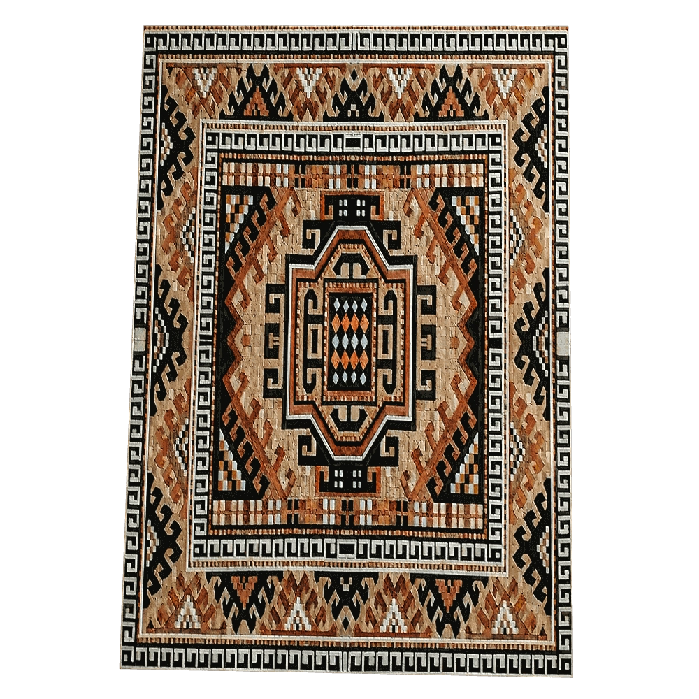 Nur Mosaic - Mosaic Armenian carpet with natural frame 3D Model
