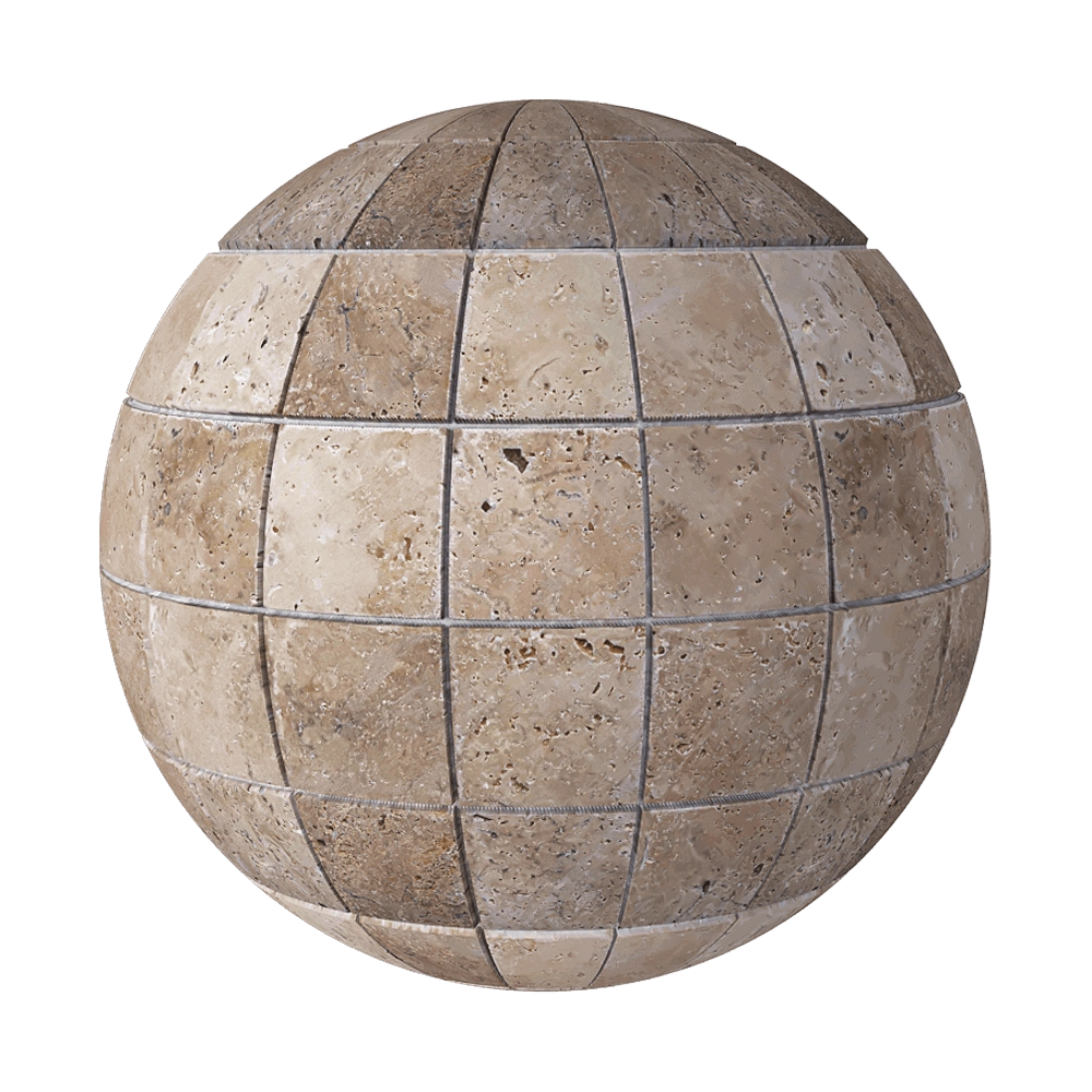 Nur Mosaic - Mosaic tiles travertine antique 3D Model