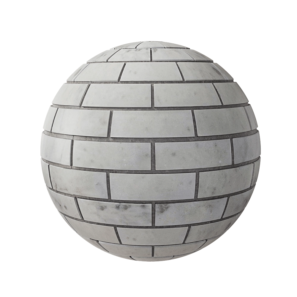 Nur Mosaic - White marble mosaic 3D Model