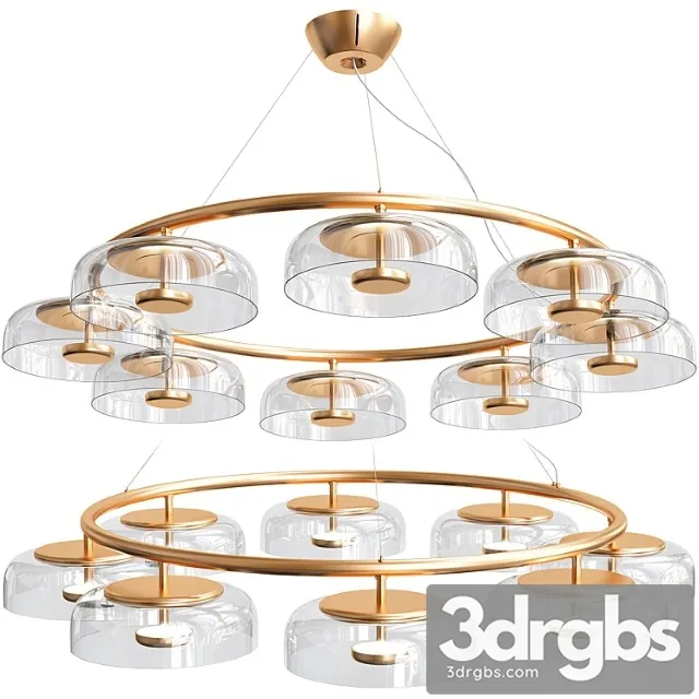 Nuura Blossi 8 Pendant Nordic Gold 3D Model Free