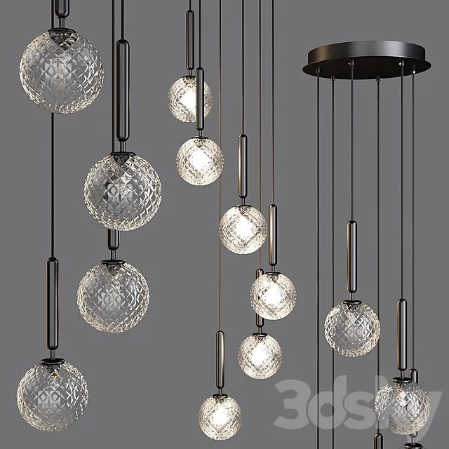 Nuura: Pendant Lamp - Miira 6 Optic (03060223) 3DModel