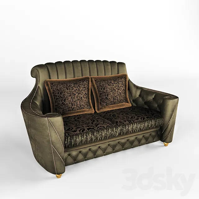 Nuvola: sofa 2-seater 3D Model