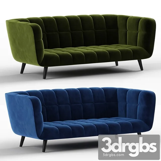 Nv 3 Seat Sofa 3D Model Free