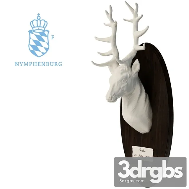 Nymphenburg Stag Head 3D Model Free