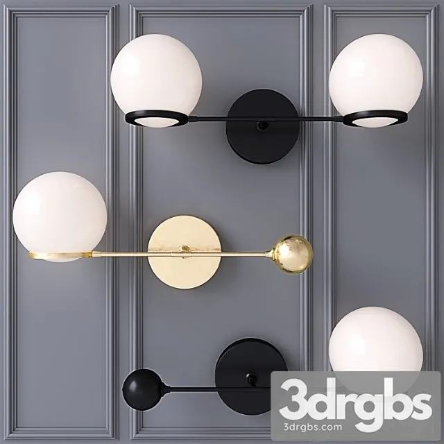 O & g contrapesso led single sconce 3D Model Free