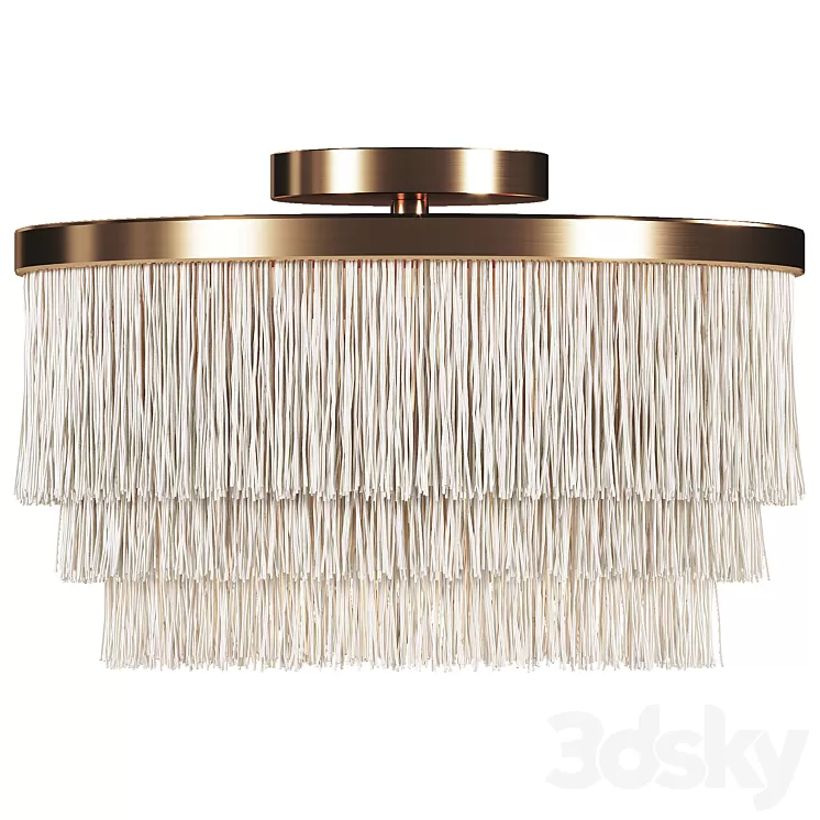 Oahu Fringe Flush Mount 3D Model Free