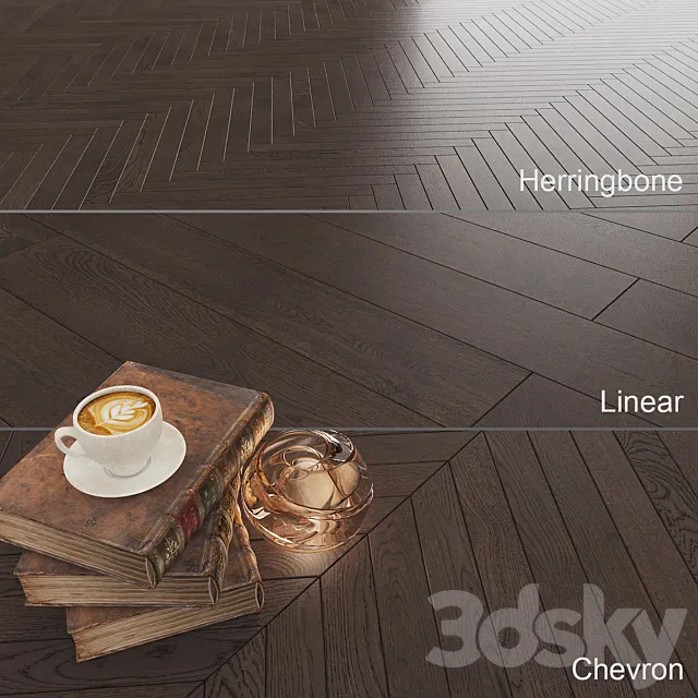 Oak Affogato Grande Parquet 3DModel