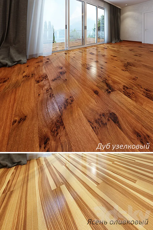 Oak and Ash Olive nodosa 3D Model