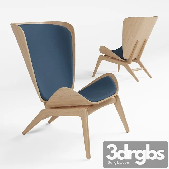 Oak armchair the reader by vita copenhagen 3D Model Free