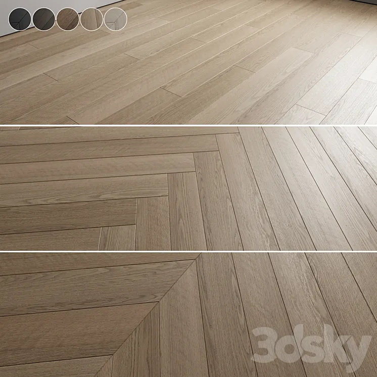 Oak Floor 043 3D Model Free
